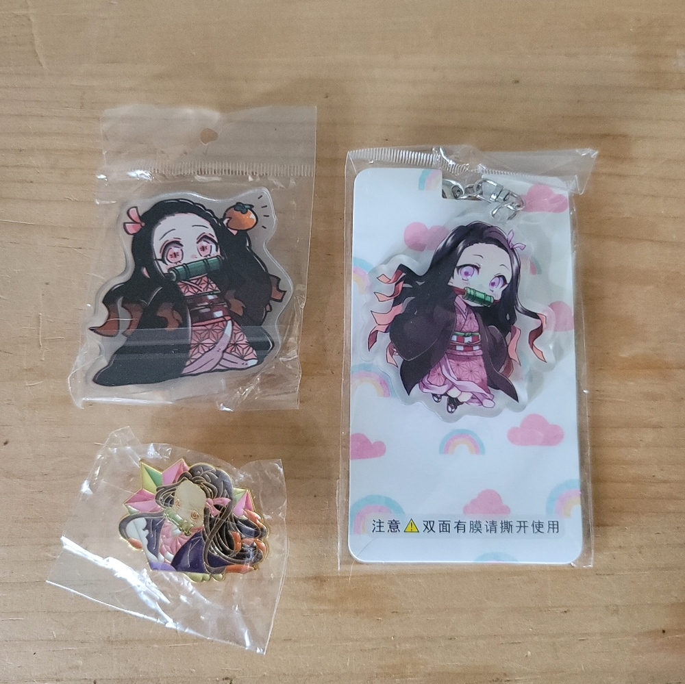 Demon Slayer Keychain Pin Acrylic Stand‎ NEZUKO KAMADO